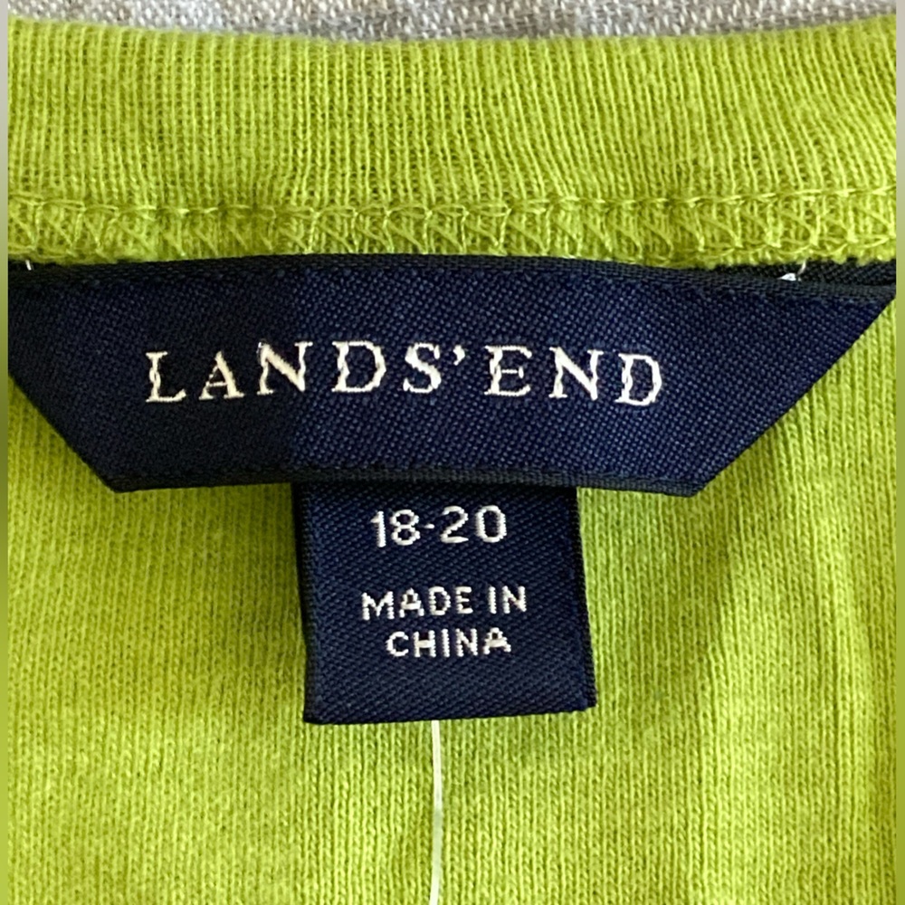 Avocado round neck tank top, size 18-20 (XL) NWT, Land’s End brand - Picture 4 of 6